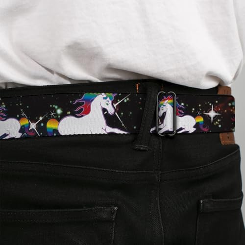 Image of Buckle-Down Seatbelt Belt - Unicorn Universe - 1.0 inch Wide - 20-36 Inches in Length