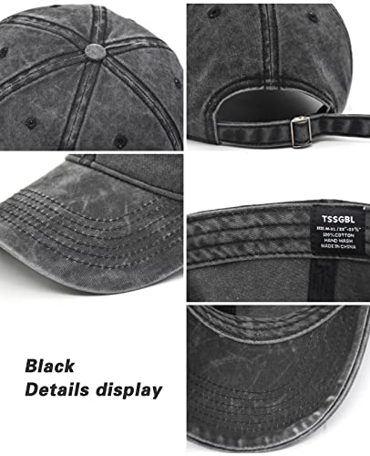 Tssgbl Vintage Cotton Washed Plain Baseball Caps Adjustable Distressed Dad Hat Men Women Unstructured Low Profile Blank Soft Summer Outdoor Ball Caps thumb #3