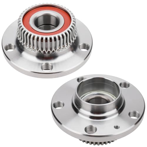(Pair) 2WD DRIVESTAR 512012 Rear Wheel Hub & Bearing for Audi TT 2000-2006, 1998-2010 Volkswagen Beetle, 1999 01 02 03 04 2005 Golf/Jetta, 5 Lug 2x4 w/ABS