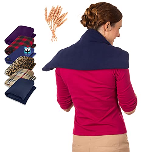 SunnyBay Extra Large Body Heat Wraps - Hot and Cold Therapy Pad Warmer or Microwavable Heating Pads - Upper & Lower Back, Shoulder & Heated Neck Wrap - Gifts for Men & Women (Cody Copper)
