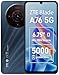 ZTE Blade A76 5G - 6+128GB - NFC, 6.75" HD+ Display, 50MP Camera, SIM Free Unlocked Smartphone - Stardust Black