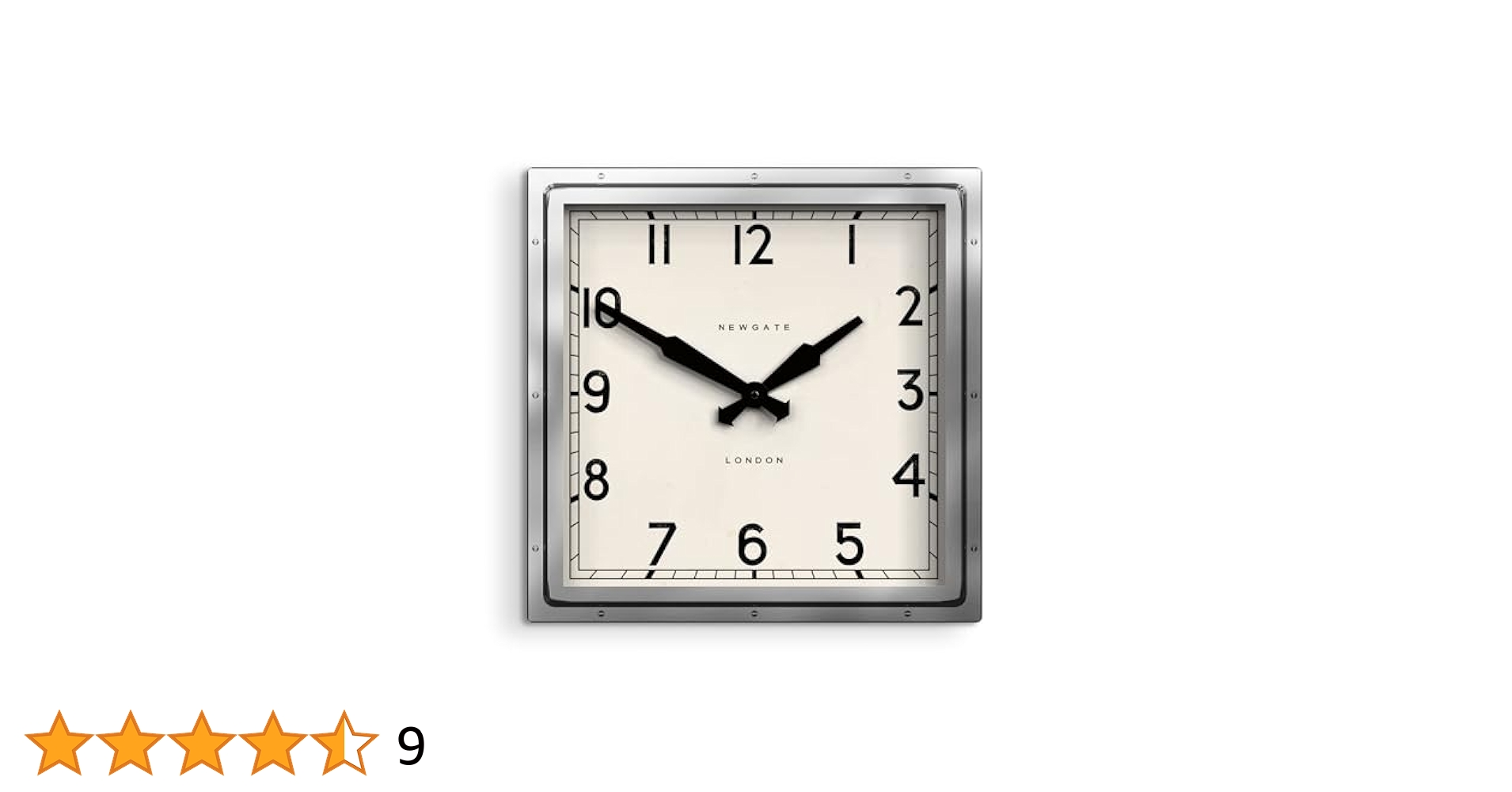 NEWGATE 時計 Number Four Wall Clock グレー Newgate Number Four wall clock in stone grey – Newgate World