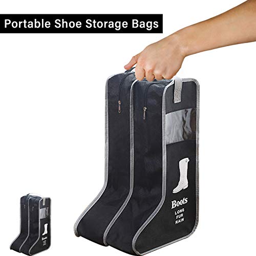 Bolsas para botas altas negras ideales para viajes y mudanzas en casa 4