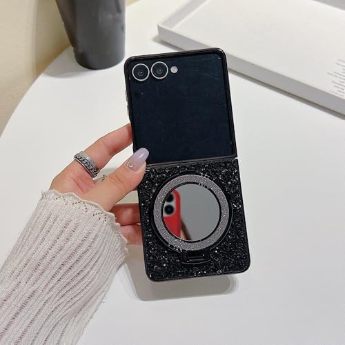 Samsung�pGalaxy�pZ Flip 6 5 4 3�p�O���b�^�[�}�O�l�b�g�u���P�b�g�P�[�X�A�~���[�z���_�[�A����̂���_�C�������h�J�o�[�A�u���b�N�ASamsung�pGalaxy�pZ Flip 3�p