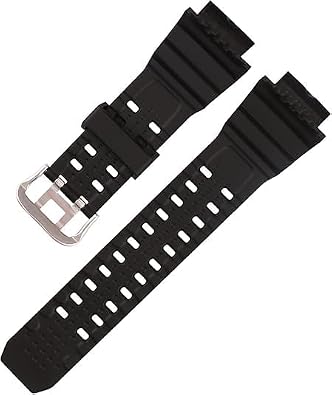 Resin Watch Band replacement for Casio G Shock 10455201 GW9400 GW-9400 GW-9400-1 GW-9400BJ-1 GW-9400J-1 RANGEMAN GW-9200 GW-9300 G-9400 Strap Wirstband accessories for Men and Women (Black)