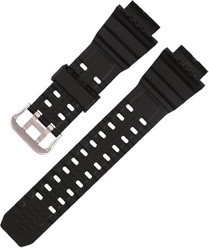 Resin Watch Band replacement for Casio G Shock 10455201 GW9400 GW-9400 GW-9400-1 GW-9400BJ-1 GW-9400J-1 RANGEMAN GW-9200 GW-9300 G-9400 Strap Wirstband accessories for Men and Women (Black)