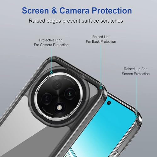 Image of Zapcase Back Case Cover for Oppo F29 Pro 5G | Compatible for Oppo F29 Pro 5G Back Cover | Case Cover with Camera Protection | (TPU + PC | Translucent Black)