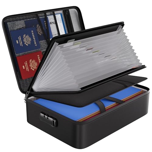 ENGPOW File Organizer Bag with 13 Pocket Accordion File...