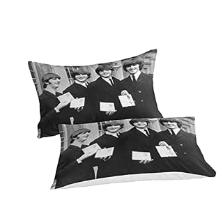 The Beatles Housse De Couette 3D Imprimé Parure De Lit Microfibre avec Fermeture Éclair, avec Taies d’oreiller pour La… - Les Beatles, Paul McCartney, John Lennon, RIngo Starr, George Harrison The Beatles Housse De Couette 3D Imprimé Parure De Lit Microfibre avec Fermeture Éclair, avec Taies d'oreiller pour La… – Image 2