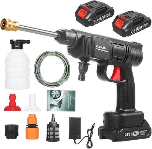 Idropulitrice Portatile a Batteria, 24.5 Bar/350 PSI...