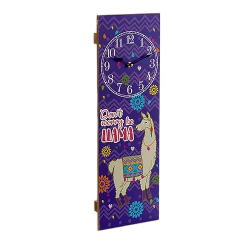 Reloj de pared llama para renovar habitaciones vacías con un diseño vertical