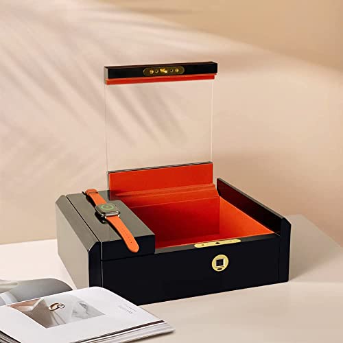 Timlog Wooden Watch Box Jewelry Display Case Wooden Watch Organizer (Red Watch Box) #TOP5