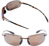 2 Pair of Maui Sunshine Bifocal Sunglasses Lightweight TR90 Frames for Men and Women. Polarized and Non Polarized Available. (Polarized - Tortoise/Tortoise, 2.0)