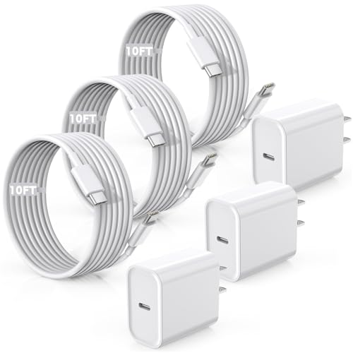 Fast Charger for iPhone 17/16/15 Charger,10FT Extra Long Fast Charging 3Pack Block USB-C to USB C Fast Charging Cable Cord for iPhone Air/17 Pro Max/iPhone 16 Pro/16 Plus/15 Pro Max,iPad Pro/Air/Mini
