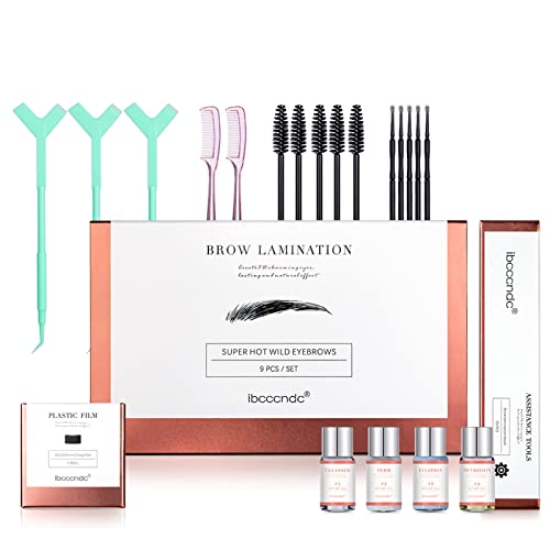 Eyebrow Lamination Kit,Professional Brow Lift Kit,DIY Eye Brow Lift Kit for Natural Trendy Shaping Brow,Thicker Brows, Easy to Use and Long Lasting Results