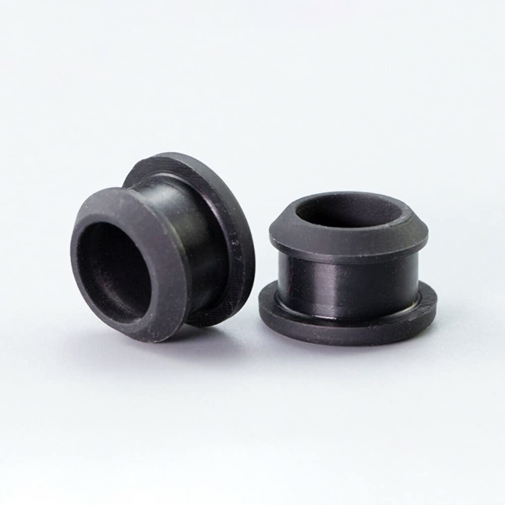 Silicone Rubber Hole Plugs - T-Type Snap-on Gasket Blanking End Caps - 10 Pack of Durable Black Stoppers(8.5mm 10pcs)