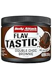 Body Attack FlavTASTIC®, Double Choc Brownie, 250g / 83 Portionen-intensives Geschmackspulver für Hot & Cold und zum Backen, palmöl-, aspartam- & glutenfrei***, Made in Germany