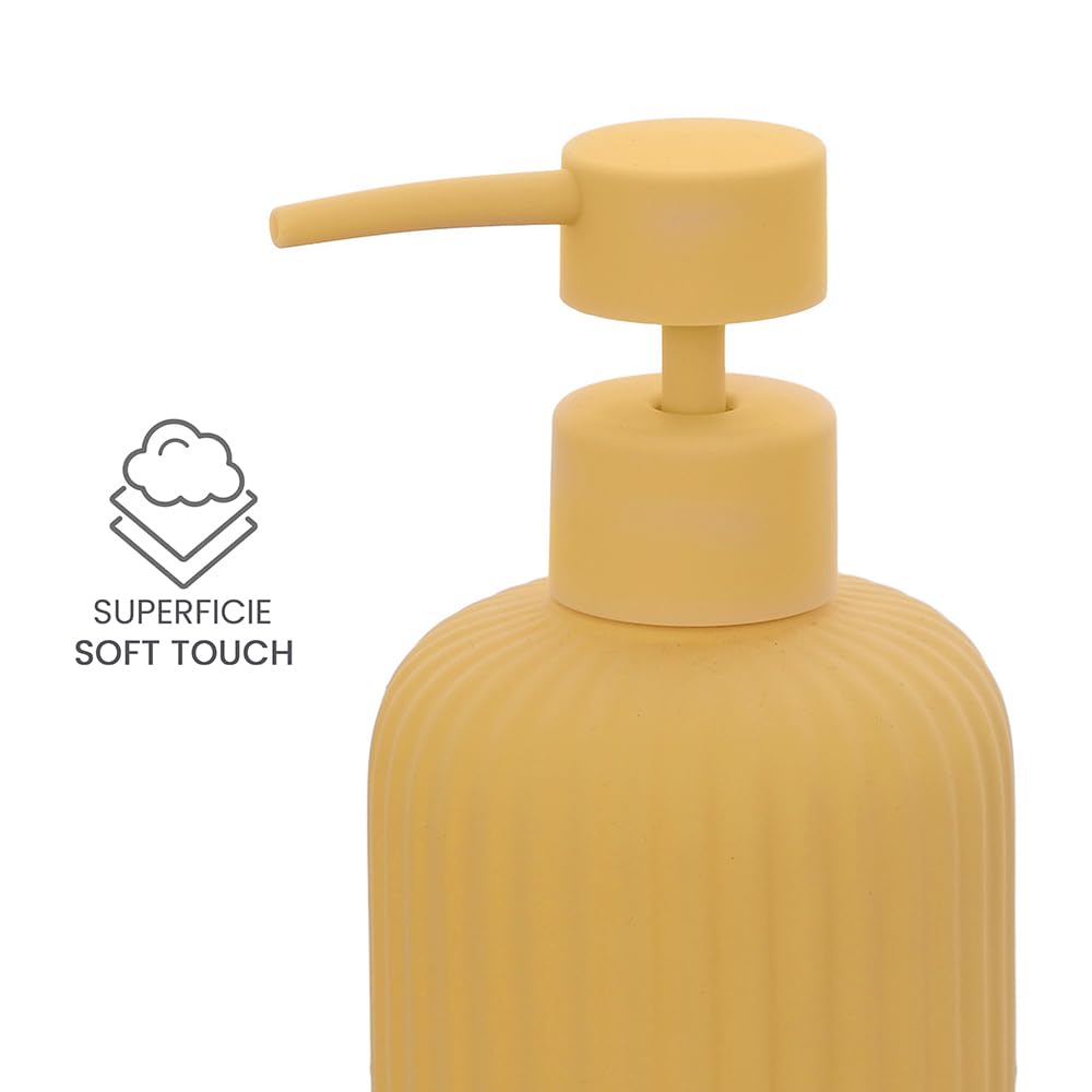 Set accessori appoggio dispenser e portaspazzolini tortora in plastica Ring