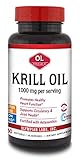 Olympian Labs Antarctic Krill Oil 1000mg With Astaxanthin, Omega-3-6-9, EPA, DHA, Phospholipids, Vitamin A, MCT Oil - Supports Immune System, Joint Function & Brain Health - Non GMO & Gluten Free (60 Softgels)