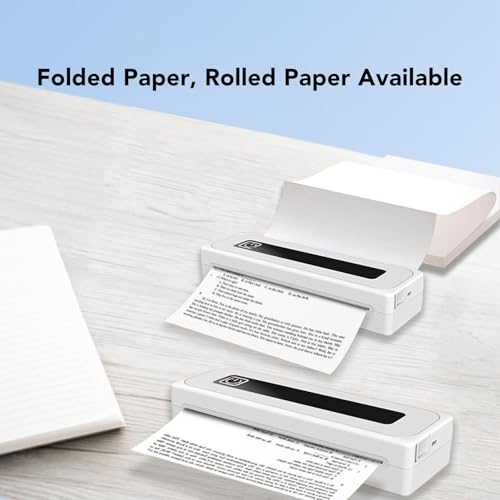 Image of Wireless Portable Inkless Thermal Printer for Home Office, Multifunctional Printer for iOS and, Suitable for Printing Photos, Labels, and Notes, 1 Roll Thermal Paper Included
