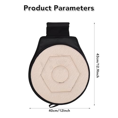 Image of Semme 360 Degree Rotating Car Cushion for Elderly Pregnant Woman Children, Portable Round Seat Pad, Rotating Car Swivel Seat Cushion, Rotatory Chair Pad (Beige)