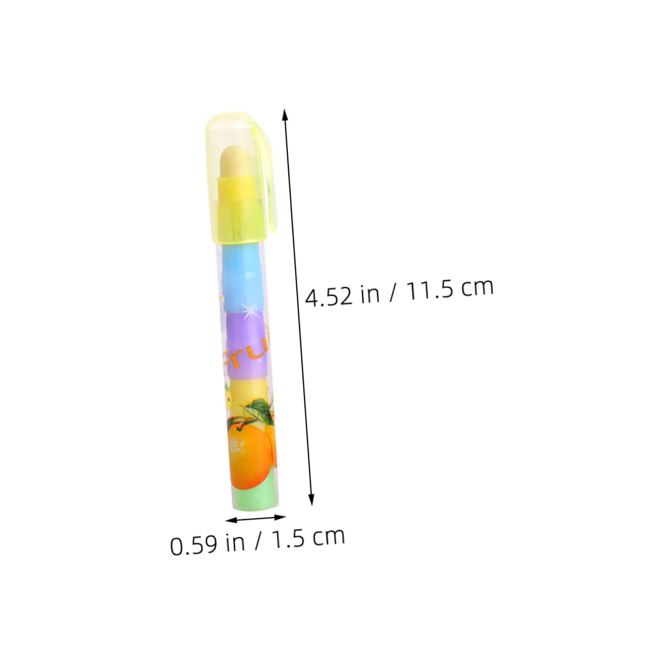 Gommes Kawaii Fruit 36 Pièces Style Stylo Détachable pour L'école