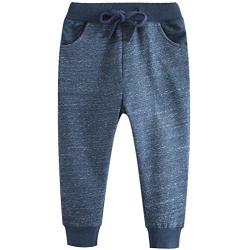 Image of Little Boys Jogger Pants Toddler Boys' Drawstring Elastic Waist Cotton Casual Sweatpants 1PC / 2 PCS Set