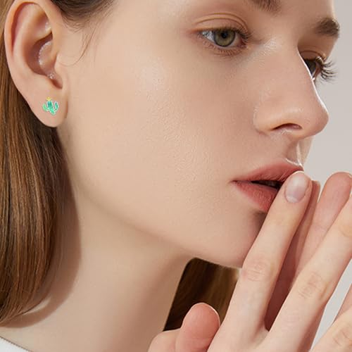 Flower Stud Earrings 925 Sterling Silver Flower Jewelry Christmas Anniversary Birthday Jewelry Gifts for Mother Wife Daughter Sister Friend3