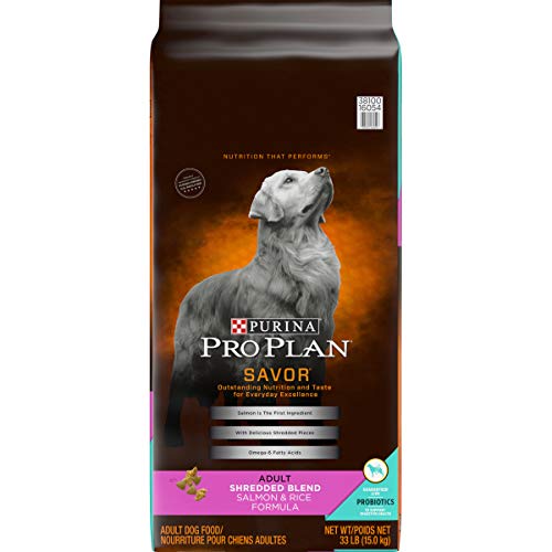 Purina Pro Plan With Probiotics Dry Dog Food, SAVOR Shredded Blend Salmon
