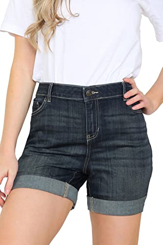Ex High Street Brand Summer Denim Shorts for Women, High Waist Shorts Women Jeans Short Holiday Essentials Womens Clothes UK 6-22 Ladies Denim Shorts Indigo - Image 3