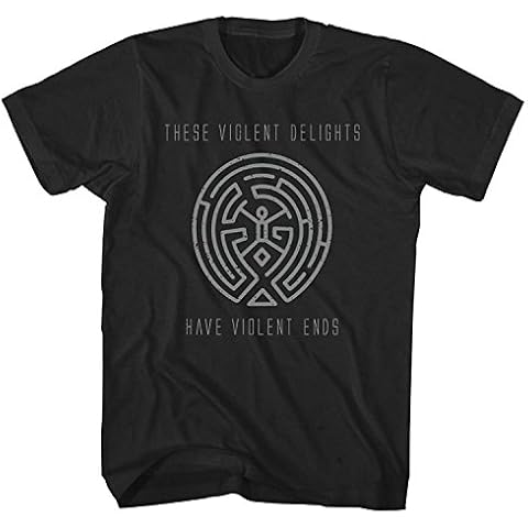 TeeINKS Westworld Maze Black T Shirt Violent Delights (Medium) Cover