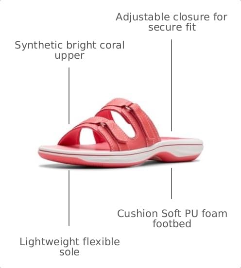 Image of Clarks womens Breeze PiperSlide Sandal | Casual Sandals