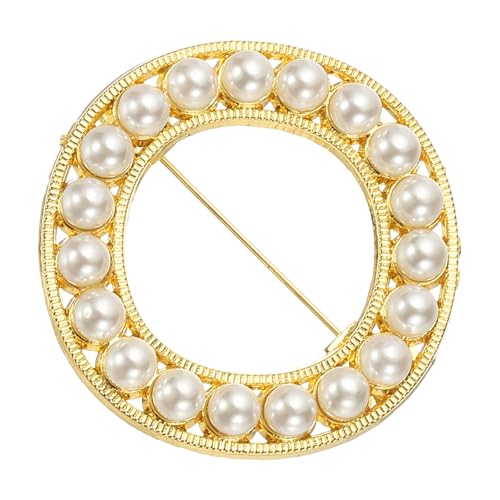 Image of PATIKIL Letter Brooch Pins, Pearl Initial Alphabet Letter Lapel Badges Pin for Women Men Girl Wife Suits