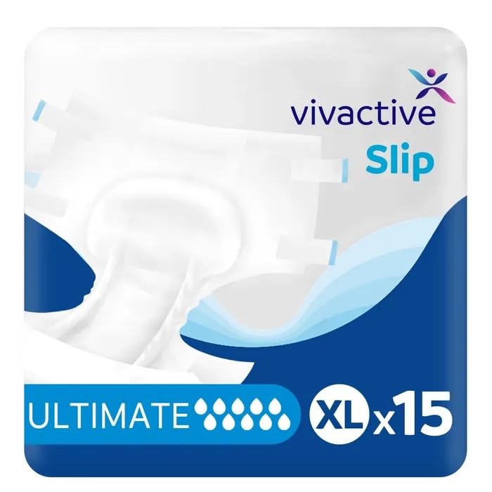 Vivactive Slip Ultimate XL (5150 ml), 15er-Pack – Windeln für Erwachsene