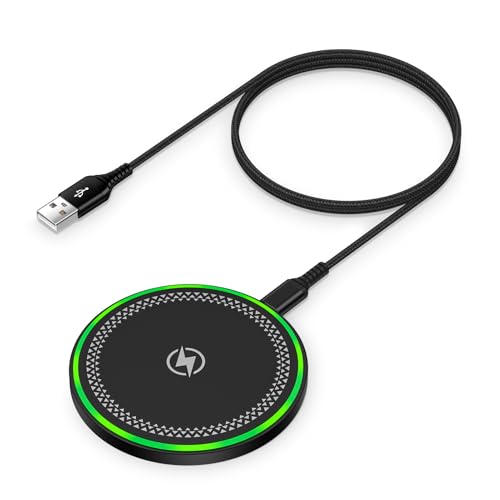 Wireless Charger Fast Charger Cargador inalámbrico para Charging Pad Wireless Phone Charger for Android Galaxy S25 Edge S25 Ultra S25 Plus S24 S23 S22, iPhone 17 Pro Max 17 Air 16 15