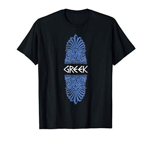 Greek Pride Greece Heritage Ancient Hellenic Decorative Art T-Shirt