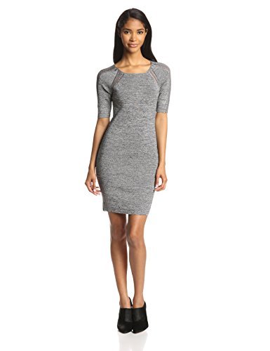 Elbow Sleeve Fitted Sweater Dress 