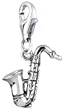  Nenalina Plata Charm Colgante saxófono para Collares y Pulseras para Mujer 713117-000