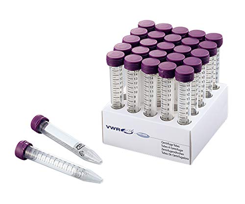 VWR 遠沈管 フリップキャップ γ線滅菌済 15mL 25本×20ラック入 25本 × 20ラック 75845-212