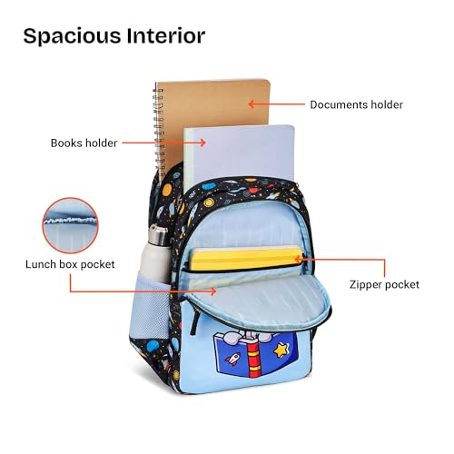 Image of Nasher Miles Polyester Backpack | Ideal for Preschool, Kindergarten, College, School, Office& Travel | Toddler, Girls, Boys, Men, Women
