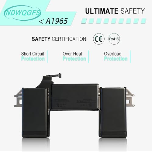 Image of A1965 A1932 A2179 Battery Replacement for MacBook Air 13 inch Retina (Late 2018 2019) A2179 (Early 2020) EMC 3184 3302 MacBook Air8,1 8,2 9,1 MRE82LL /A MRE92LL /A MVFH2LL /A MVFM2LL /A MRE82B /A