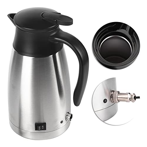 Hervidor eléctrico de 1000ml para auto 12V/24V acero inox miniatura 3