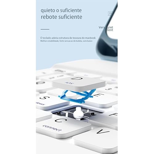 Capa Para Tablet Com Teclado Bluetooth Para iPad 7ª, 8ª e 9ª Gerações