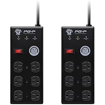 Black Lion Audio PG-P Portable Power Conditioner, 6 Outlets, 9 Cable Pair Bundle