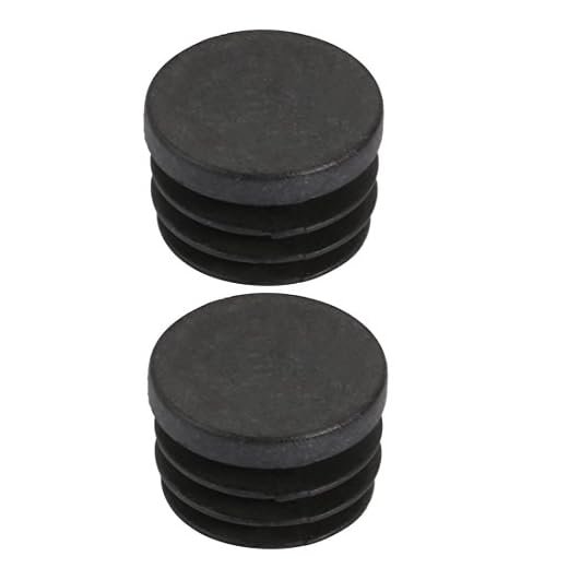 2Pcs Chair Table Leg Plastic Cap Ribbed Round Tube Insert Fit 20mm Diameter Hole