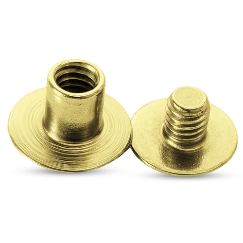 Vis Chicago or de 9 x 13 mm idéales pour personnaliser vos sacs et ceintures en bricolage maison