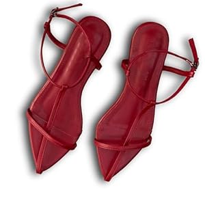 N.N.G Women Flat Sandals Dressy Srtappy Slingback Mules Cute Evening Vegan Leather Gladiator Designer Pretty Casual Pointed Open Toe