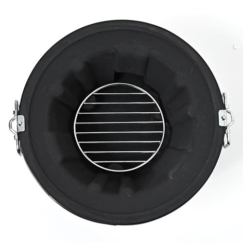 トータルフーズシステム 炭人 七輪 バーベキューコンロ 丸型 珪藻土 BBQ アウトドア 炭火焼き の商品画像 2