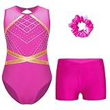 Justaucorps sans manches pour fille, dos goutte d'eau et col rond avec fermoir pour un port et un retrait faciles