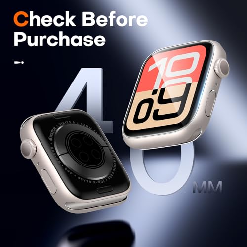 Image of LK LϟK [6 pack] for Apple Watch SE /Series 6 /5 /4 Screen Protector 40mm | Self-Healing [Upgrade Flexible TPU Film] Anti Scratch [Bubble-Free] HD Clear Touch Sensitive Film for iWatch S6 /5 /4 40mm